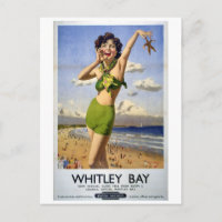 Whitley Bay, Vintage Travel Poster