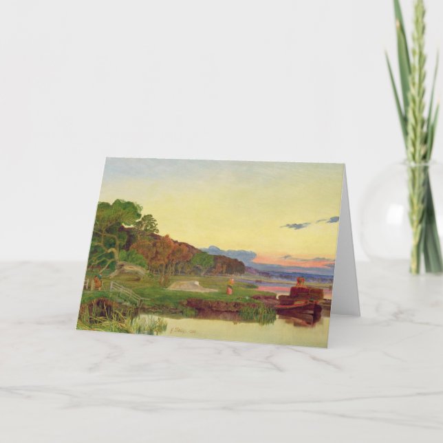 Whitlingham, Norfolk, 1860 (oil on canvas) Card (Front)