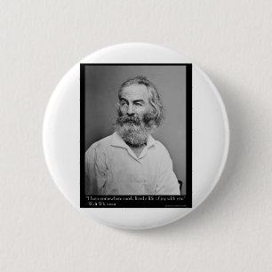 Whitman Life Of Joy Love Quote Gifts Tees Mugs Etc 2 Inch Round Button