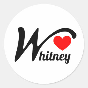 Whitney Classic Round Sticker