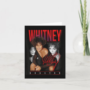 Whitney Houston Retro Photo Collage  Card