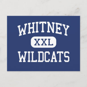 Whitney - Wildcats - High School - Whitney Texas Postcard