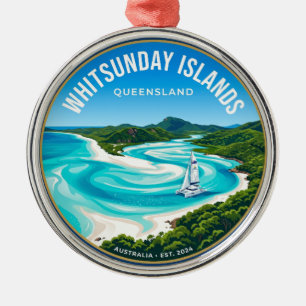 Whitsunday Islands Australia Metal Ornament