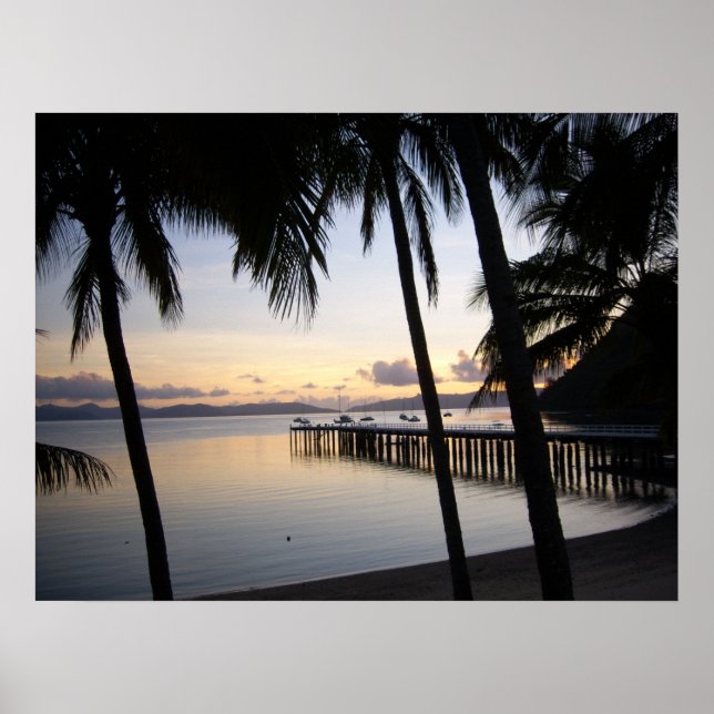 Whitsunday Islands Sunset - Australia Poster (Front)