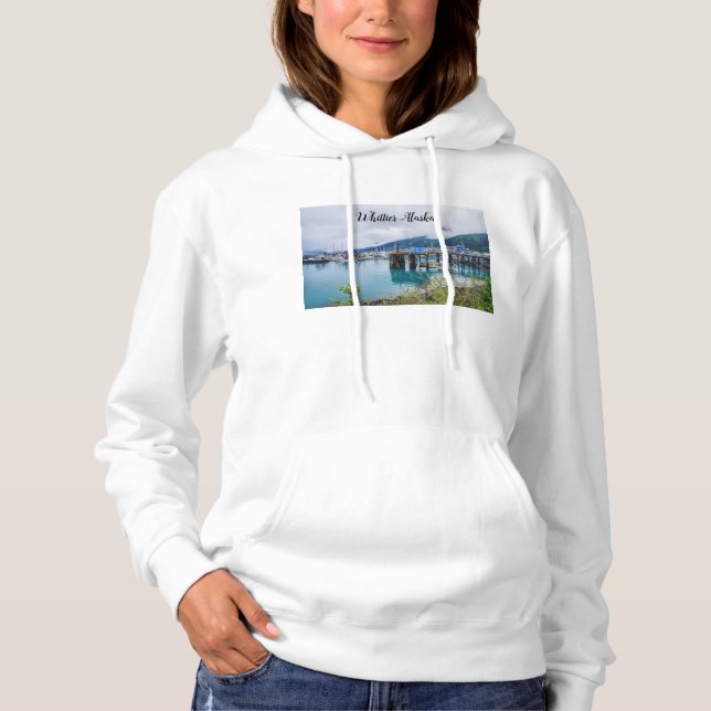 Whittier Alaska Harbour Hoodie (Front)