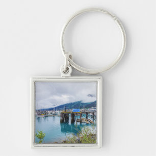 Whittier Alaska Harbour Keychain