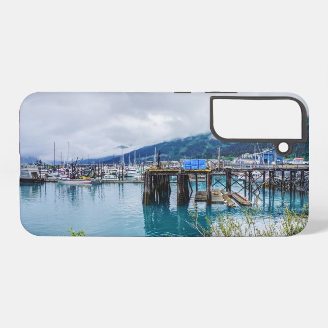 Whittier Alaska Harbour Samsung Galaxy Case (Back Horizontal)