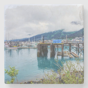 Whittier Alaska Harbour Stone Coaster