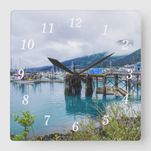 Whittier Alaska Harbour Wall Clock