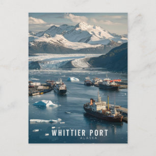 Whittier, Alaska Port Postcard