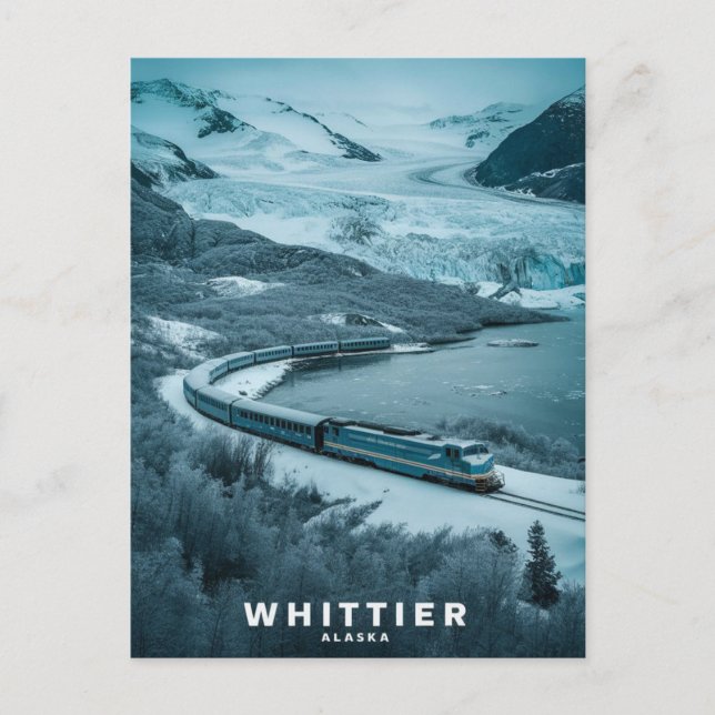 Whittier, Alaska  Postcard (Front)