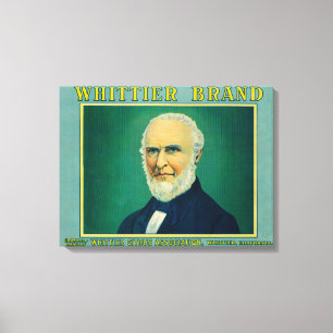 Whittier Lemon LabelWhittier, CA Canvas Print