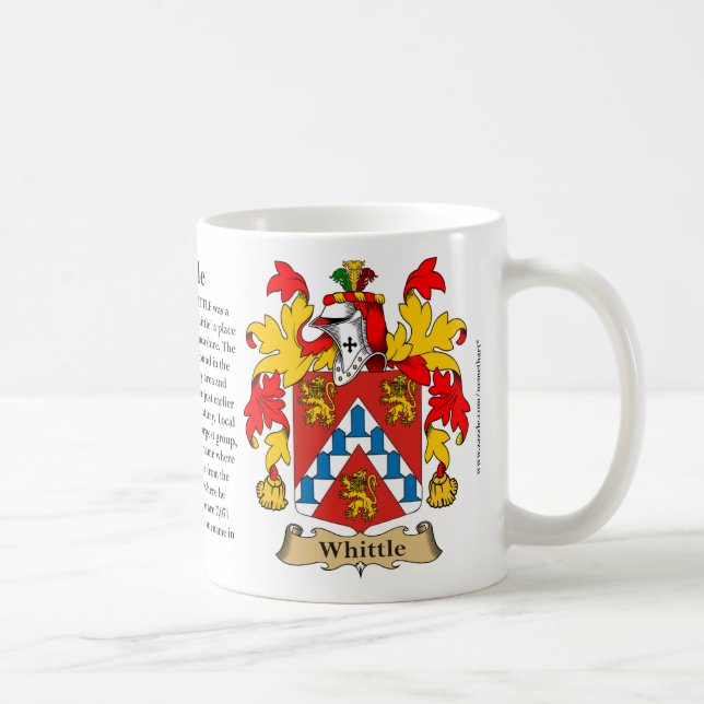 Whittle, the Origin, the Meaning and the Crest Coffee Mug (Right)