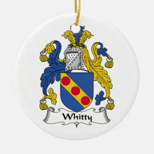 Whitty Family Crest Ceramic Ornament