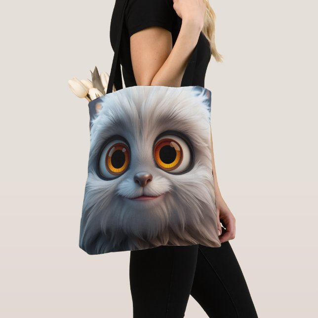 Whity-Cuty Tote Bag (Close Up)