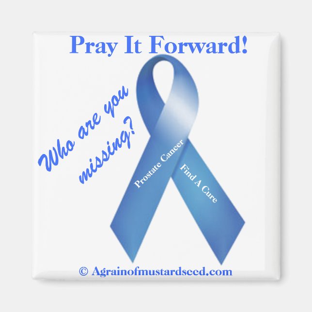 Who are you missing Blue Ribbon Magnet (Front)