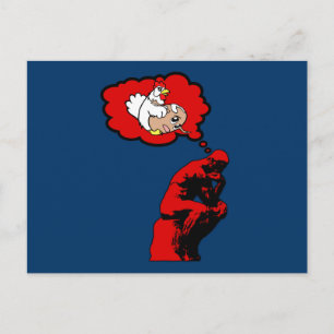 Who came first the chicken or the egg postcard