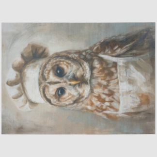 Who Cooks For You Owl Decoupage Tissue Paper