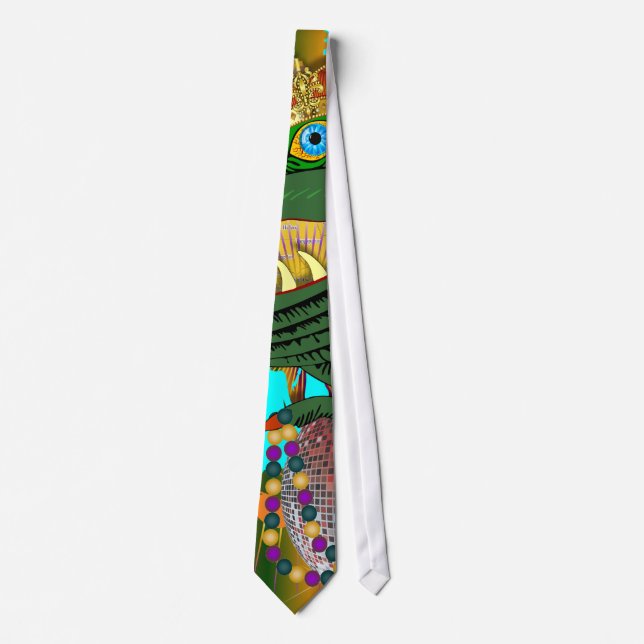 Who Da King Louisiana Tie (Front)