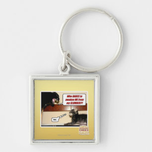 Who dares awaken me? keychain