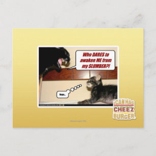 Who dares awaken me? postcard