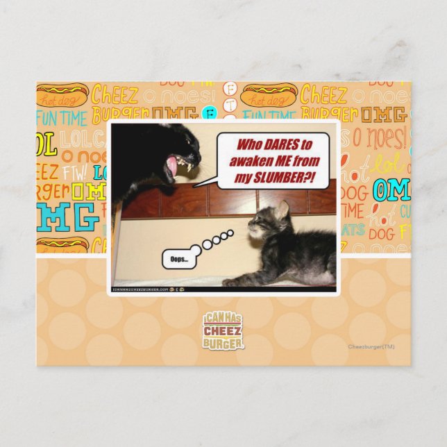 Who dares awaken me? postcard (Front)