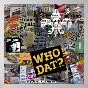 Who Dat t-shirts Poster