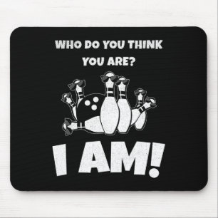 Who Do You Think You Are I Am Funny Vintage Clic B Mouse Pad