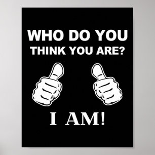 Who Do You Think You Are I Am Viral Funny Bowling Poster