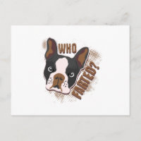 Who Farted? Geeky Funny Dog Lover Boston Terrier