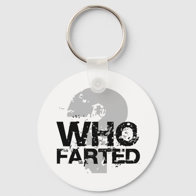 who farted? keychain (Front)