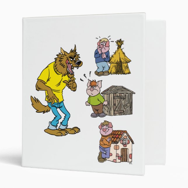 Who fears the Big Bully Wolf? Avery Binder (Front/Inside)