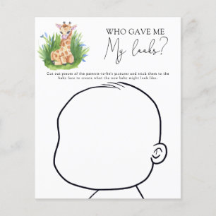 Who gave me my looks baby shower game