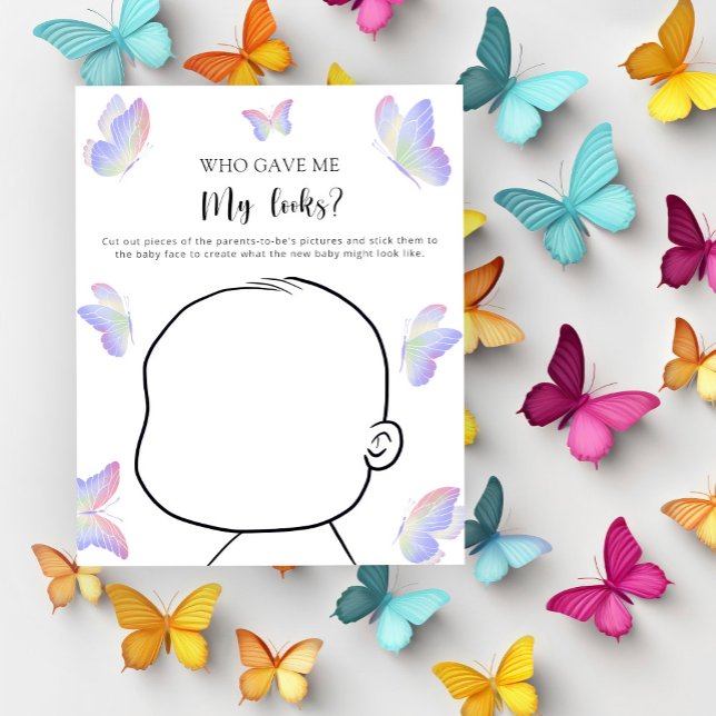 Who gave me my looks baby shower game (Creator Uploaded)