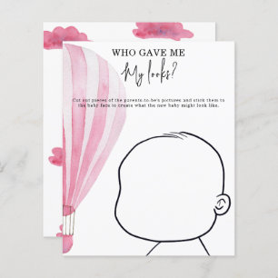 Who gave me My looks? baby shower game