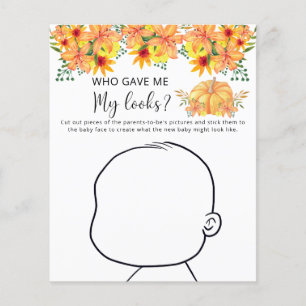 Who gave me my looks baby shower game