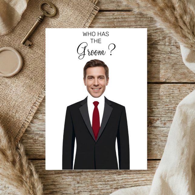 Who Has The Groom Scratch Off Game Bridal Shower T Thank You Card (Creator Uploaded)
