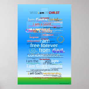 Who I am in Christ Poster