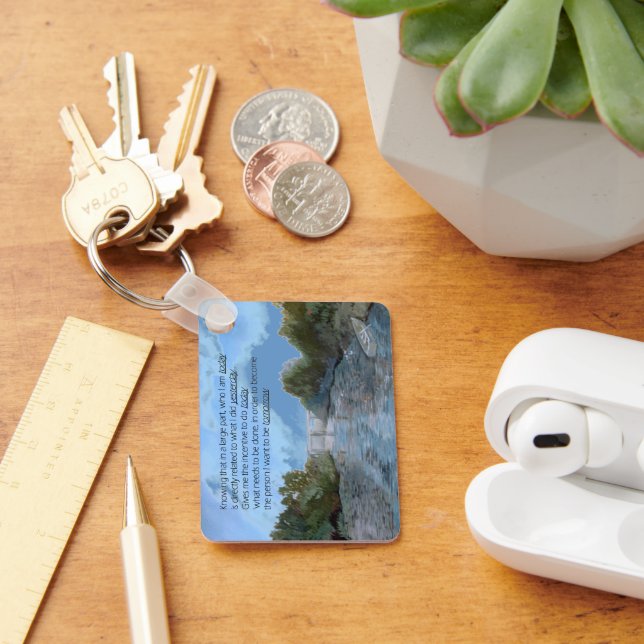 Who I am Today Inspirational Keychain (Desk)