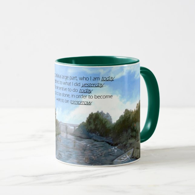 Who I am Today Inspirational Mug (Front Right)