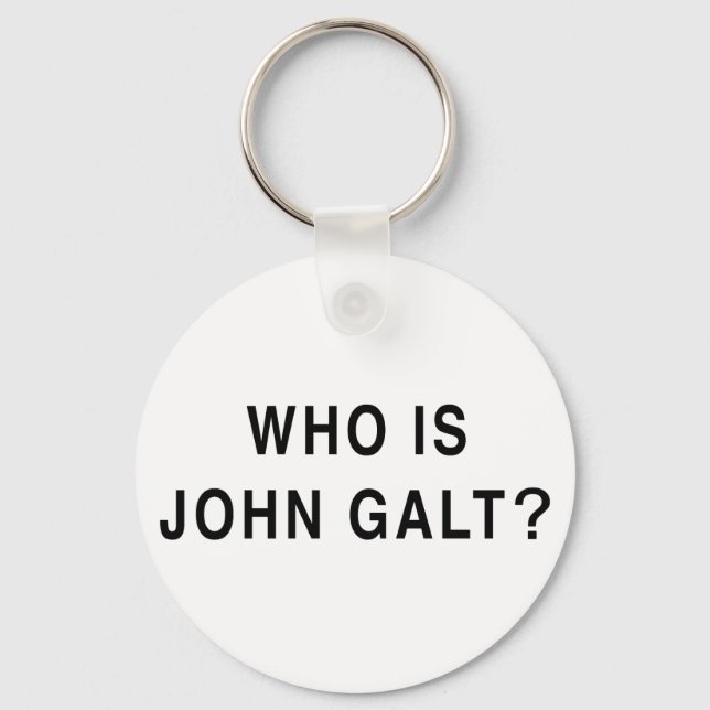 Who is John Galt? Keychain (Front)
