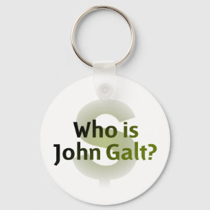 Who Is John Galt? Money Symbol Keychain