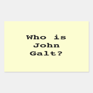Who is John Galt? Sticker