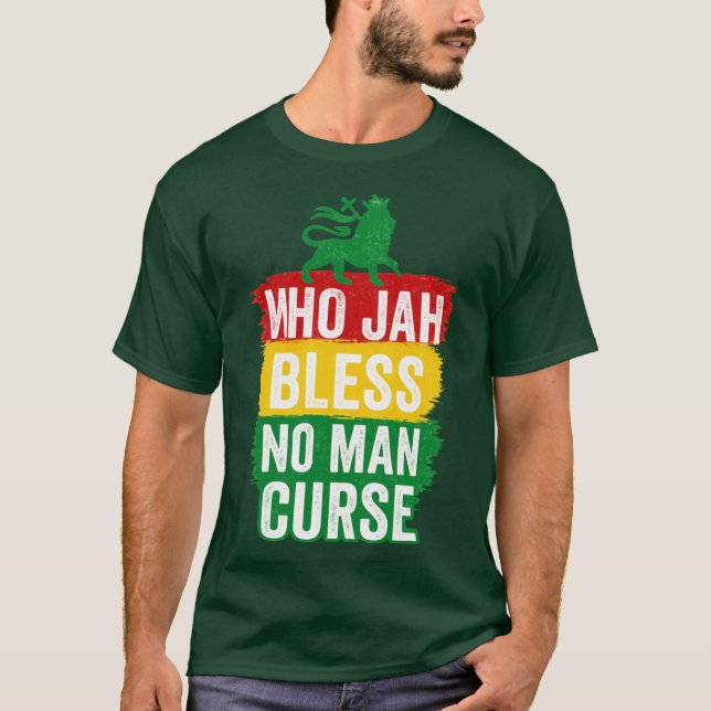 Who Jah please no man curse Premium T-Shirt (Front)