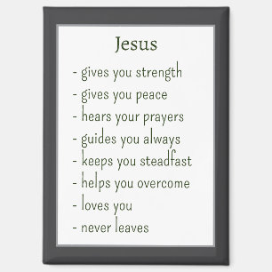Who Jesus is Comforting Reminder Keepsake Gift Magnet