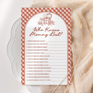 Who Knows Mommy Best Baby Q BBQ Baby Shower Game