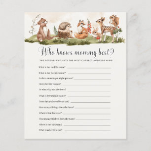 Who Knows Mommy Best Baby Shower Game