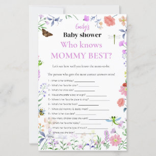 Who Knows Mommy Best? Baby Shower Game