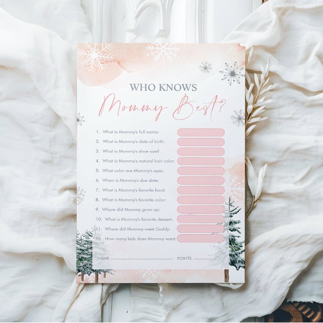 Who Knows Mommy Best Baby Shower Game (Creator Uploaded)