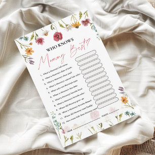 Who Knows Mommy Best   Baby Shower Game